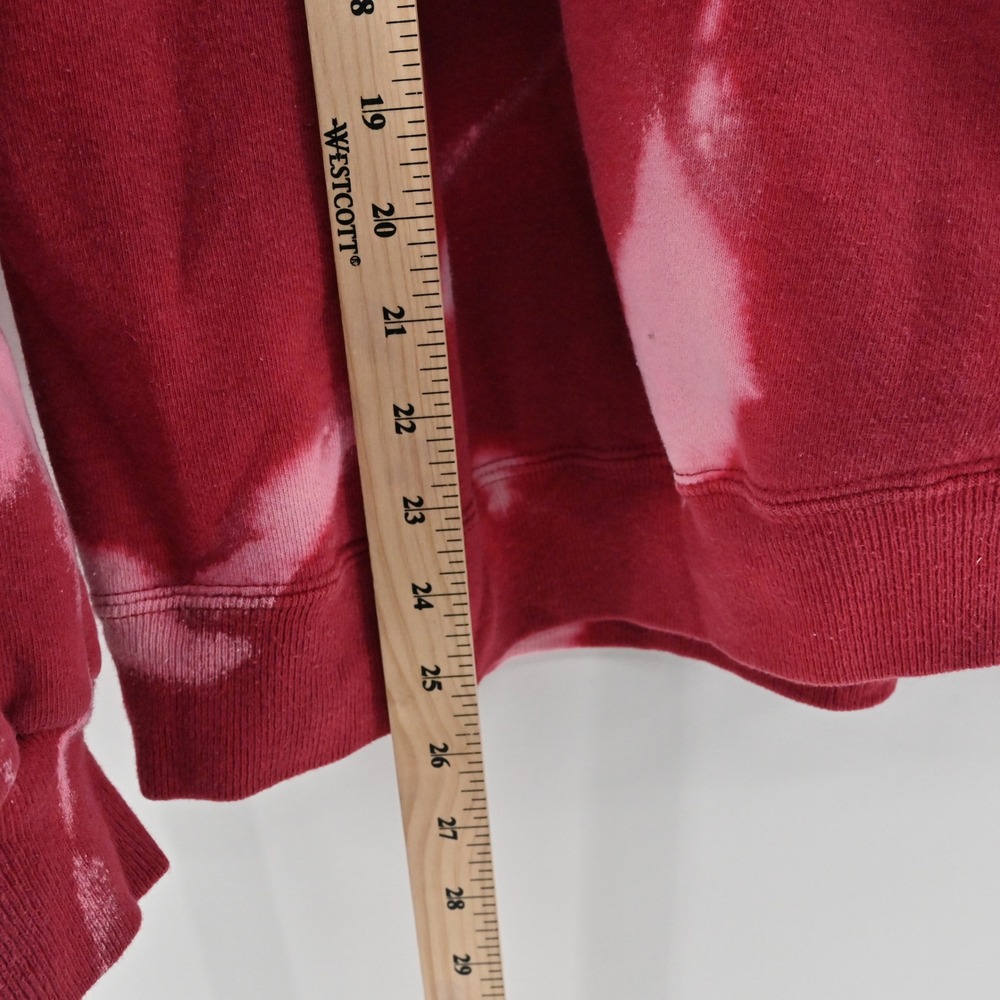 Vintage San Francisco 49ers Tie Dye Sweatshirt Womens Size L Red Jumper 90s NFL - Picture 4 of 8